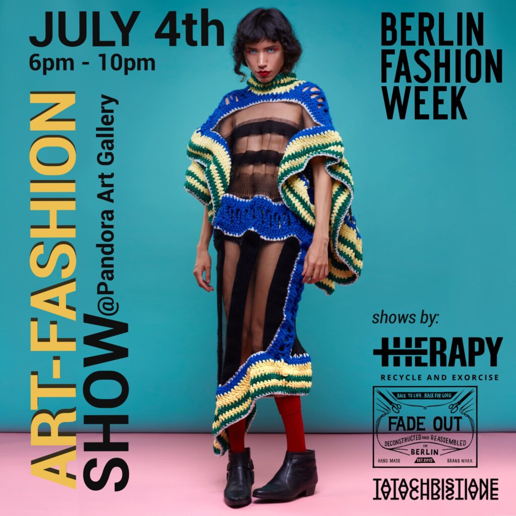 Art Fashion Show at Berlin Fashion Week 2024: Sustainable Designs by Therapy, Tata Christiane, and Fade Out Label