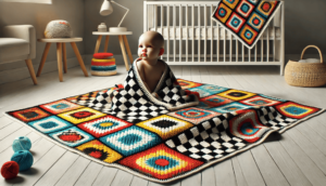 Workshop : Create a Contrast Color Discovery Crochet Blanket for Babies