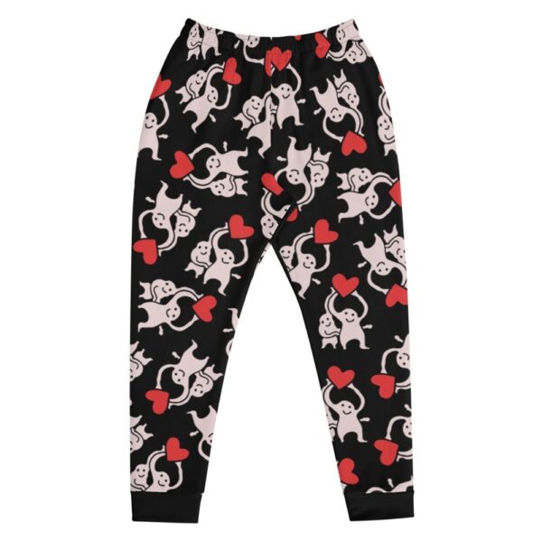 Little Dudes With 1 Heart Black Joggers
