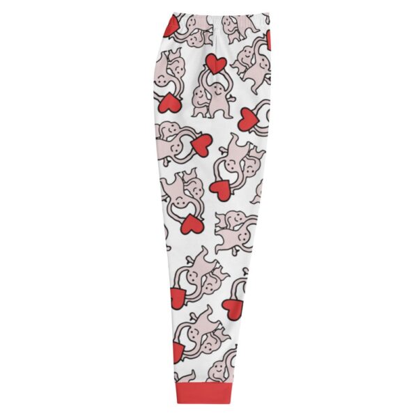 Little Dudes With 1 Heart White Joggers