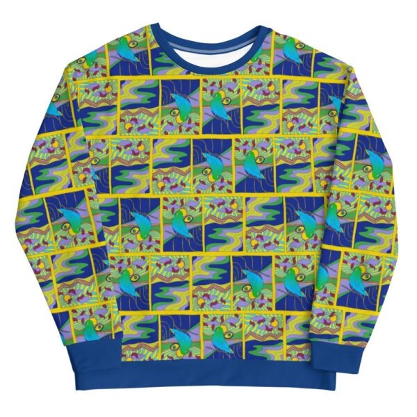 Blue Birds Yellow Sweatshirt