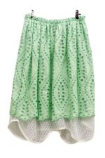 Green British Lace Skirt