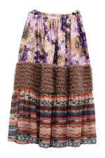 Brown Purple Skirt