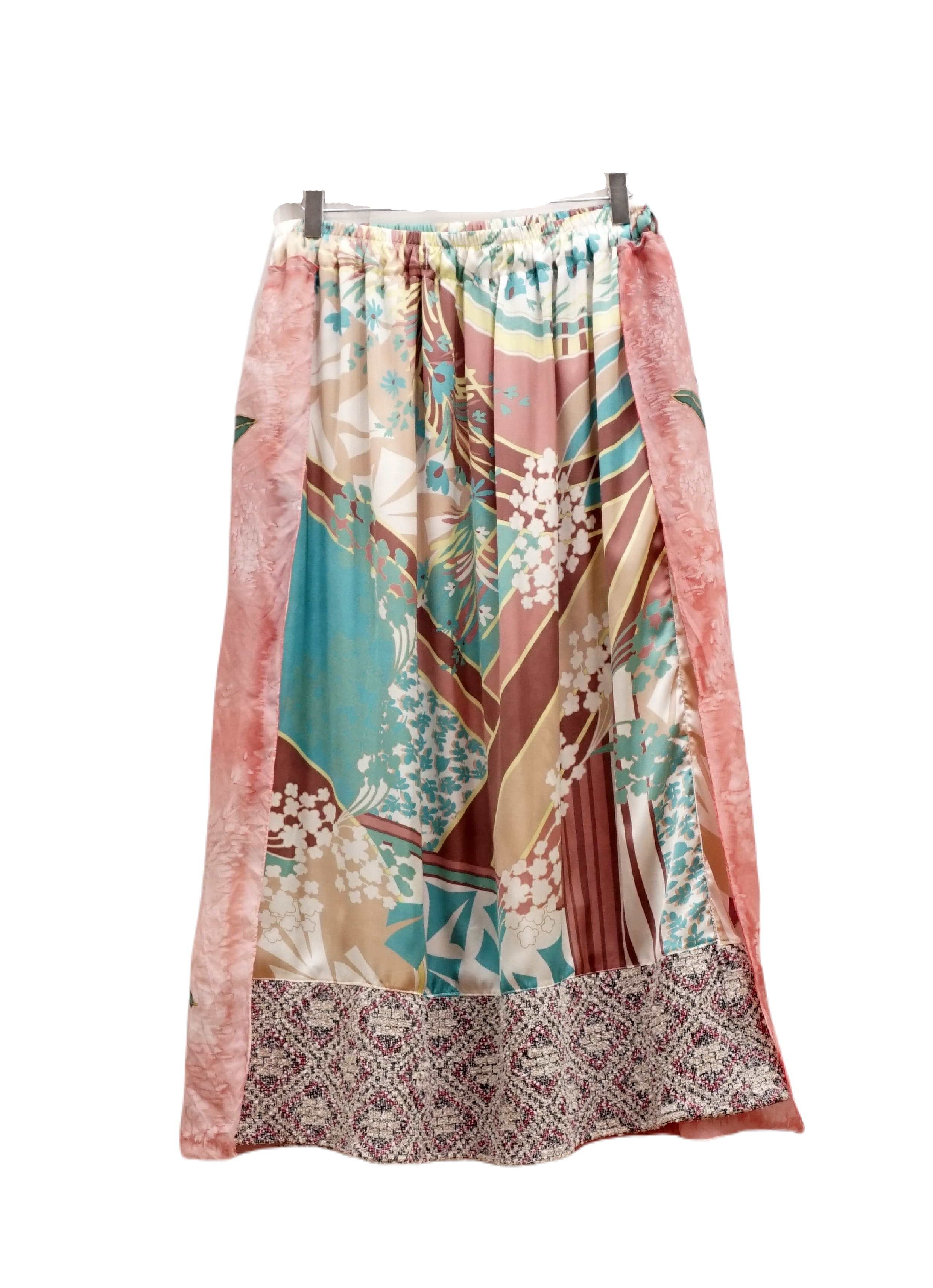 Silk Painting Apron Skirt 03