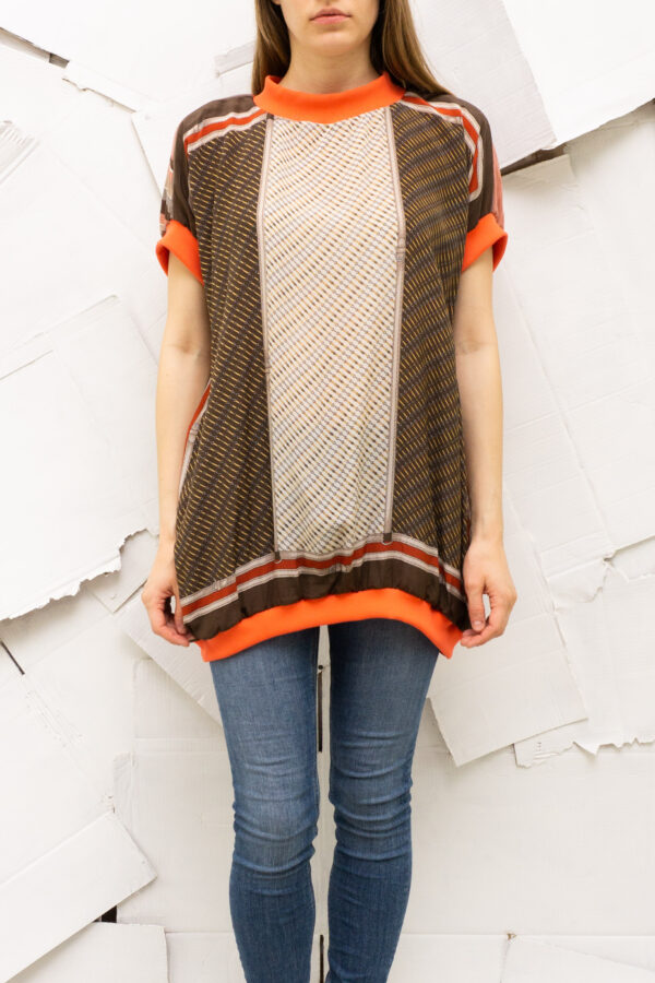 Top Foulards Brown Chain