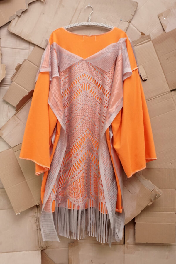 Orange 20's Pullover Dress