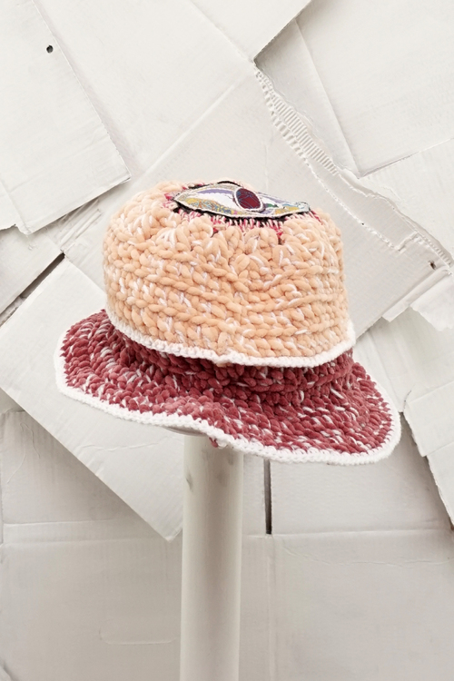 Embroided Pink Bucket Hat
