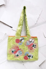 Embroided Butterfly Tote Bag