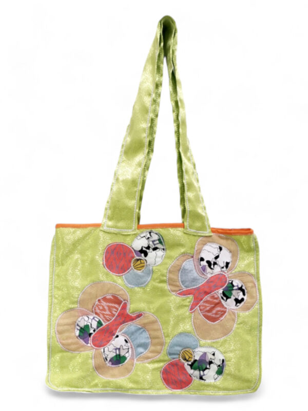 Embroided Butterfly Tote Bag