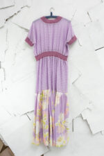 Lilac Gingham Long Dress