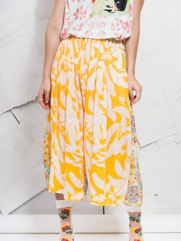 Yellow Floral Large Pants