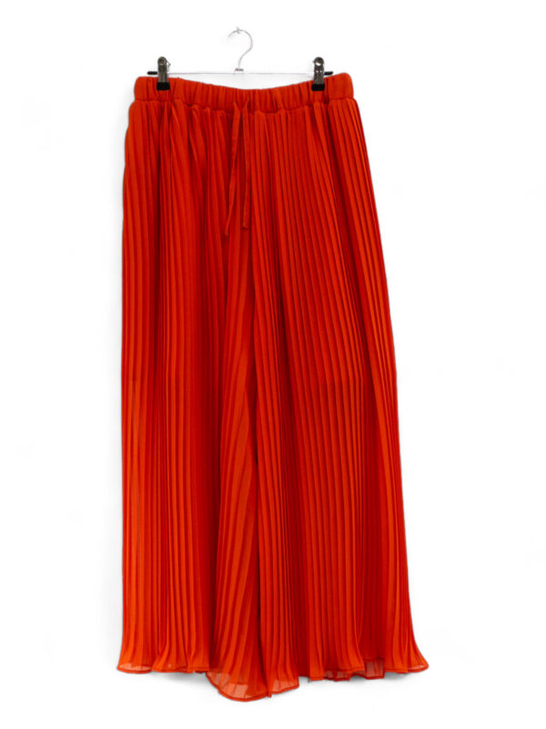 Large Coral Pleated Pants