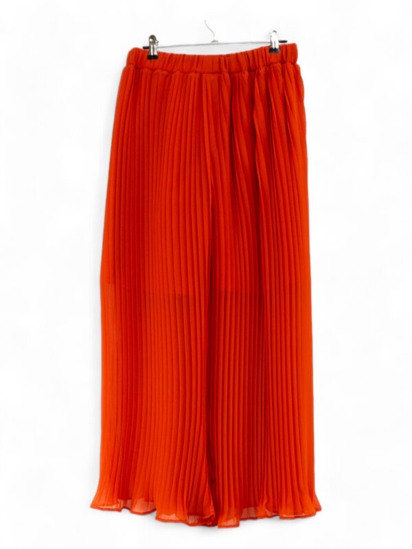 Large Coral Pleated Pants