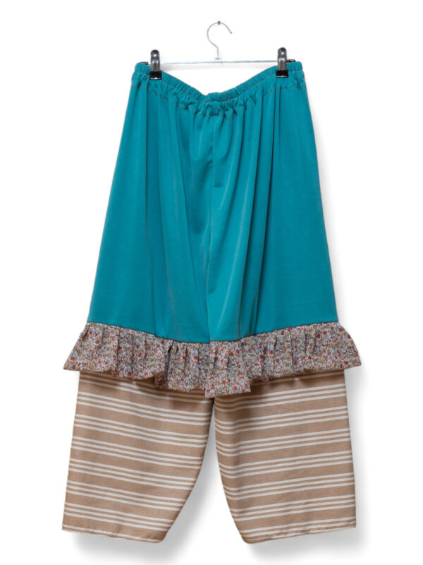 Turquoise Modal Balloon Pants with Stylish Comfort