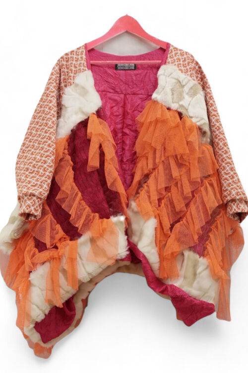 Orange FrouFrou Cardigan