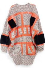 Oversize Patch Pullover Dress