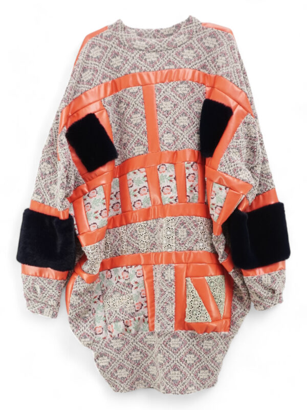 Oversize Patch Pullover Dress