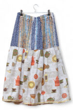 Upcycled Kitchen Vintage Curtain Skirt