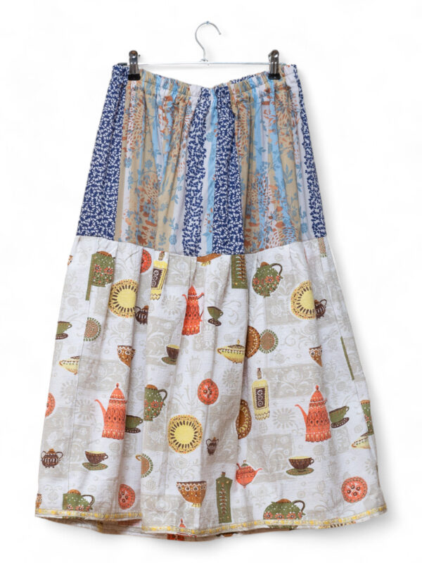 Upcycled Kitchen Vintage Curtain Skirt