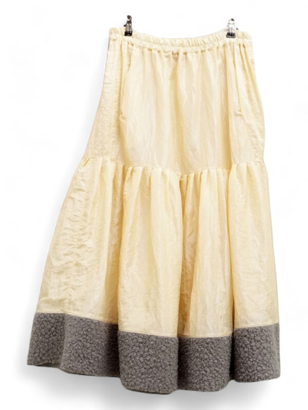 Parachute Skirt Cream and Grey