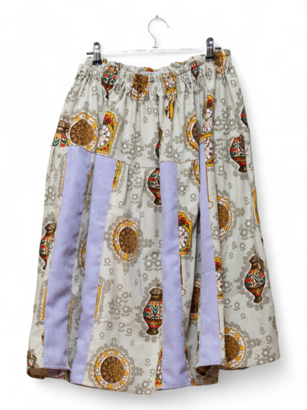 Upcycled Vintage Curtains Skirt