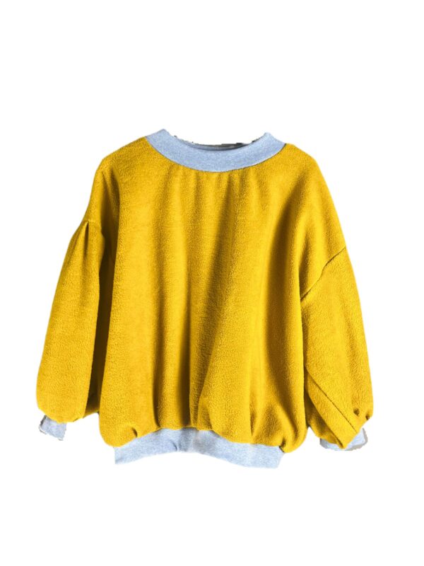 Mustard Fleece Pullover