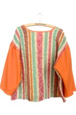 Colorful Striped Boho Patchwork Top