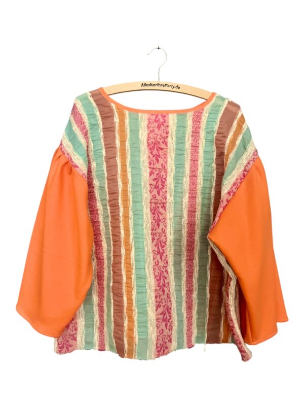 Colorful Striped Boho Patchwork Top