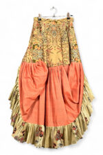 Vintage-Inspired Bohemian Ruffled Skirt