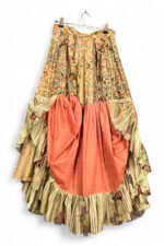 Vintage-Inspired Bohemian Ruffled Skirt