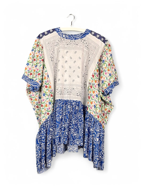 Patterned Balloon Pants Floral and Stripe Mix