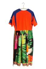 Vintage Scarf Tunic Tropical Pink Jungle Print