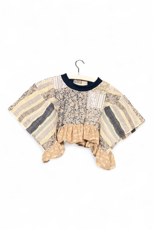 Ruffle Poetry Patchwork Top