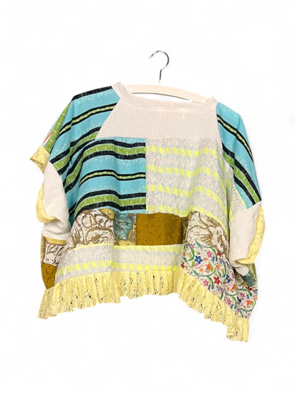 Lemon Lace Patchwork Top