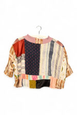 Retro Mosaic Cropped Top