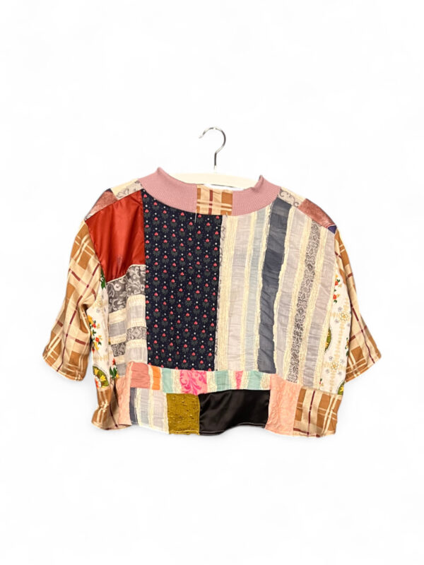 Retro Mosaic Cropped Top