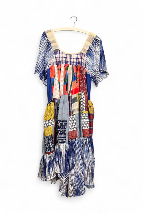 Patchwork Memory Dress with Tie Dye Lace