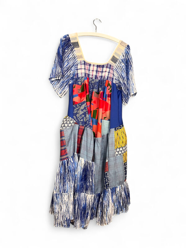 Patchwork Memory Dress with Tie Dye Lace