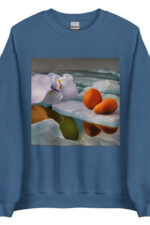 Frozen Iris and Apricots Sweatshirt
