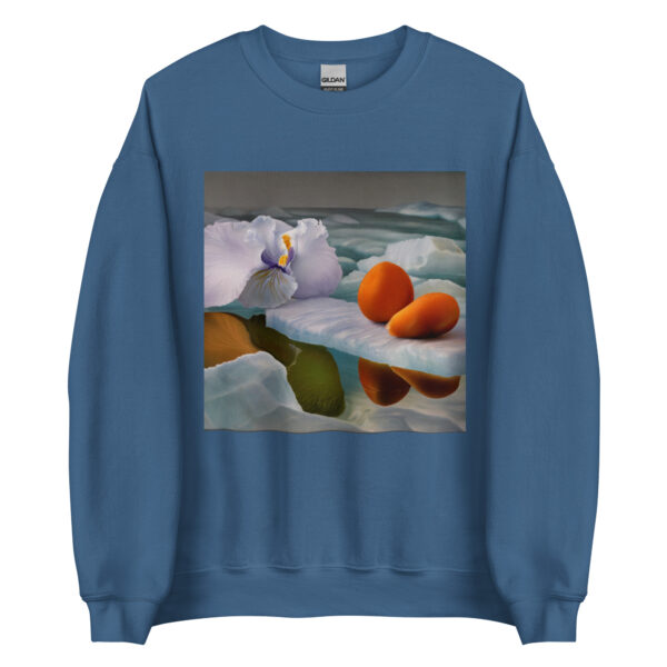 Frozen Iris and Apricots Sweatshirt