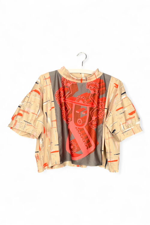 Red Mask Patch Top