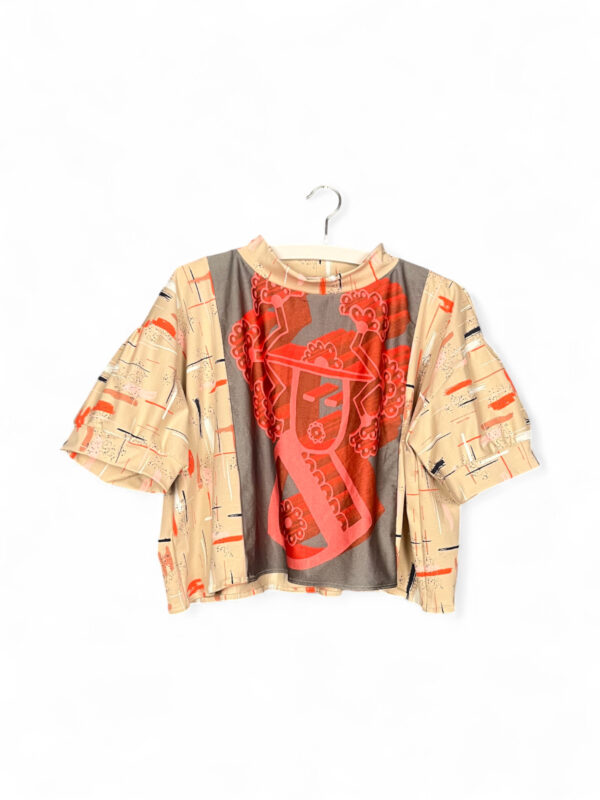 Red Mask Patch Top