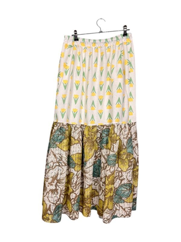Tulip and Woodcut Floral Skirt
