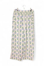 Jersey Pants with Purple Tulip Print