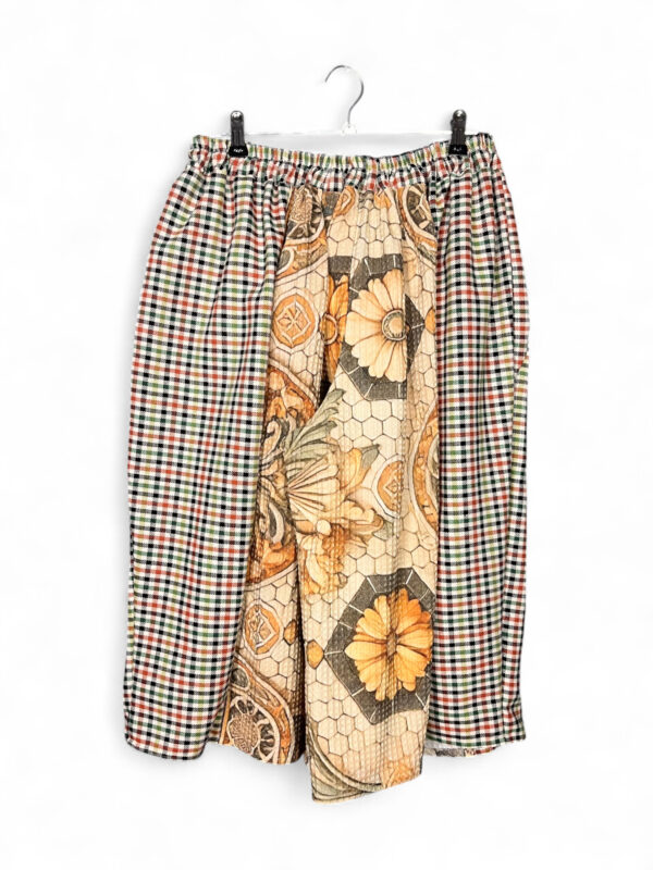 Cat Check Culotte Pants