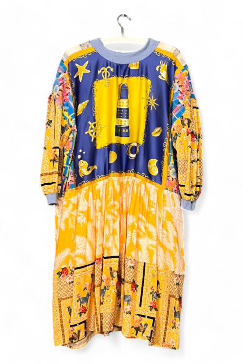 Upcycled Hockey Dress with Yellow Tulle and Number 89