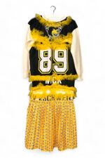 Upcycled Hockey Dress with Yellow Tulle and Number 89