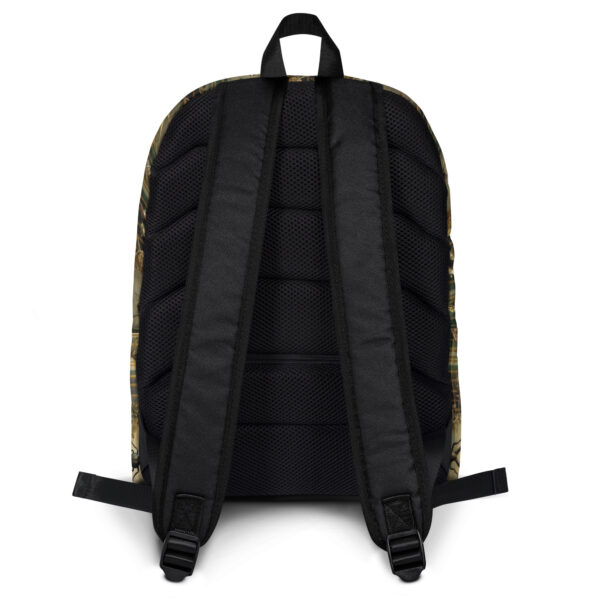 Backpack with Insect and Tartan Print