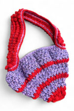 Crochet Mini Bag in Red and Purple