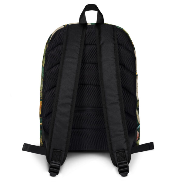 Backpack with Dragonfly and Daisy Print